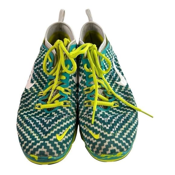 Nike Free Sneakers Shoes Lace Up Green Size 8 TR Fit 4 - Picture 4 of 5